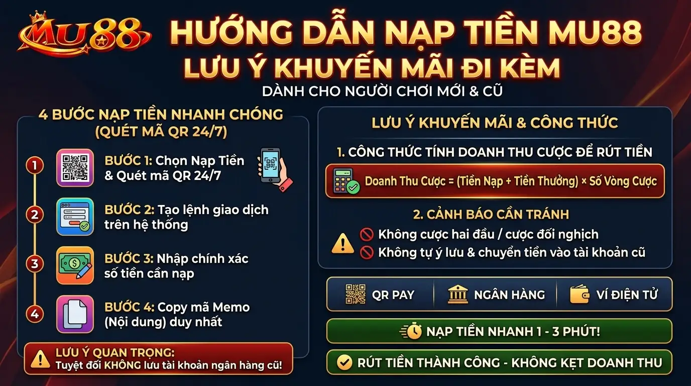 mu88 huong dan nap tien mu88 luu y khuyen mai di kem